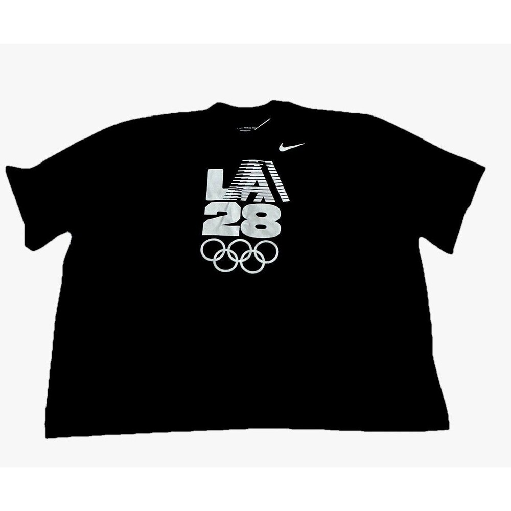 Nike Team USA LA28 Olympics Tee Shirt Black XL Loose Fit NWT